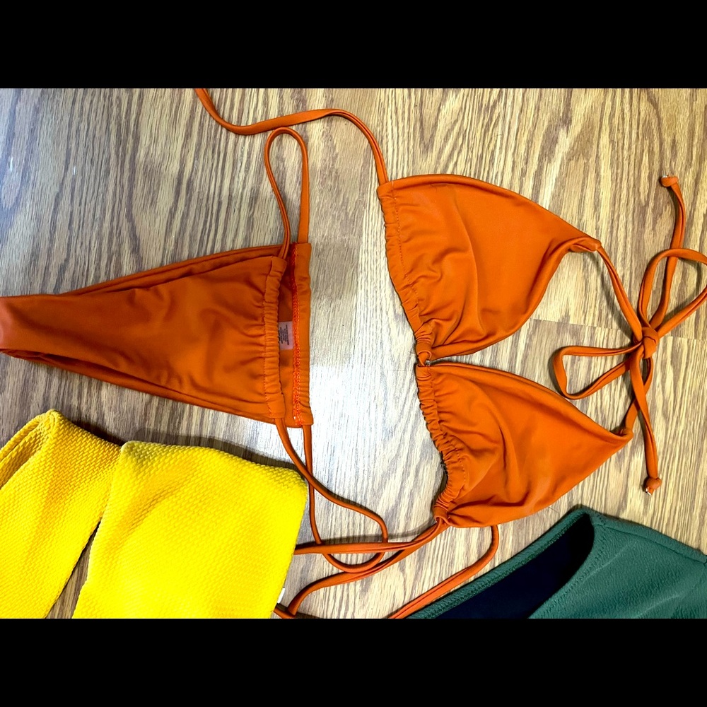 Orange Cheeky Bikini